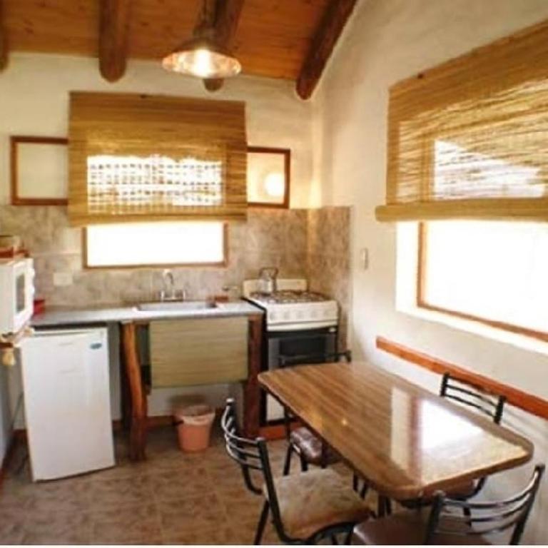 Interior de la cabaña